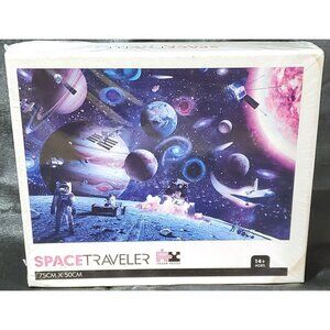 Nashrio SPACE TRAVELER 1000pc Jigsaw Puzzle astronaut planet solar system SEALED